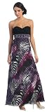Strapless Printed Prom Dress Jr Gown #2654