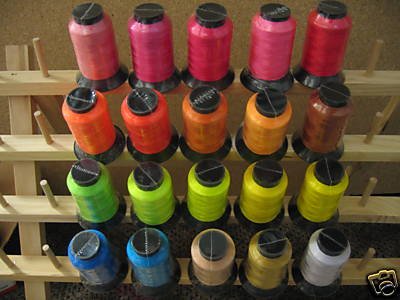20 Spools BRIGHT Embroidery Machine Thread