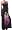 Two Flowers on Solid Black Graphic Print Beaded Halter Smocked Bodice Long / Maxi Dress