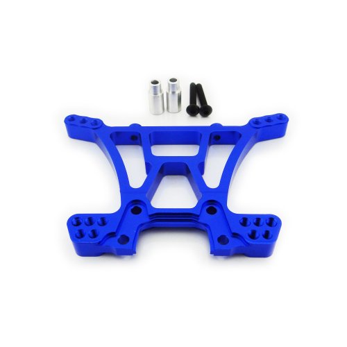 Atomik RC Alloy Rear Shock Tower, Blue fits the Traxxas 1/10 Slash 4X4 and Other Traxxas Models - Replaces Traxxas Part 6838