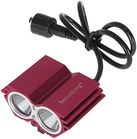 FBUY Securitylng 5000 Lumen CREE XML U2 LED Front Bicycle Light Bike Lamp for Cycling + 6400mAh Battery Pack & Charger - Red / Black