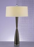 Murray Feiss Two-Light Cityscape Collection Table Lamp, Oil Rubbed Bronze with Sand Color Crepe Shade # 9183ORB