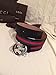 100% Authentic GG Silver Buckle Gucci Black leather belt Green/Red/Green