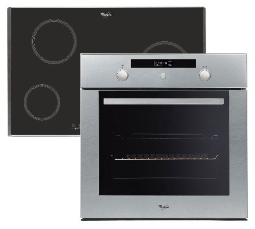 Whirlpool BKW 801211 IX XL Einbau-Backofenset / A / Kochfeld: Induktion / Herdfarbe: Edelstahl / Pizza-und Brotstufe / Touch-Control-Kochfeld