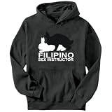 Filipino Sex Instructor - Rabbits Countries Mens Hoodie (Dark Silver, Sizes X-Small - XXX-Large)