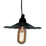 String Light Company VP45 Vintage Pendant Light with Copper Shade and Antique Vintage Bulb [並行輸入品]