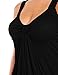 eVogues Plus size Low Cut Draping Top