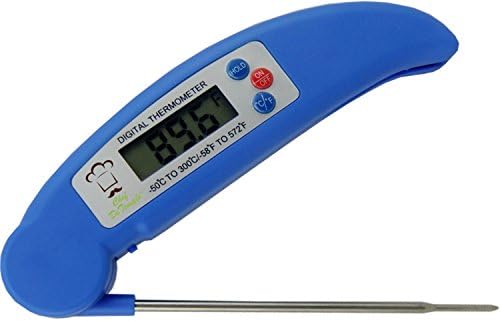 Instant Read Digital Cooking Thermometer by Chef DeTemple - Best Stainless Steel Probe for Candy, Meat, BBQ, Water and More - Eliminate the Guesswork Now!