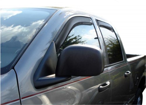 Auto Ventshade 194623-B In-Channel Ventvisor for Dodge RAM Quad Cab - 4 Piece On Sale