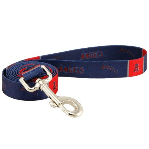 Los Angeles Angels of Anaheim 6' Navy Blue Dog Leash (Large)