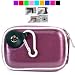 TPU Camera Case for Nikon Coolpix S220 L10 L2 S1 Coolpix S500 S710 + Screen Protector (Purple)