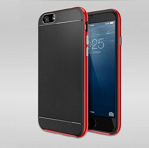 iPhone 6S Case Red (fits iphone 6) - For Men &amp; for Girls - Stylish Modern and Slim Fit for Your Apple Device - Dual Protection Frame - 1 Year Guarantee - Get It Now!! - For iPhone 6 and 6s (4.7)