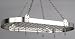 Kitchen & Housewares : Satin Nickel Oval Pot rack w/12 hooks (Satin Nickel) (1.75H x 36W x 18D)