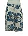 Mens Boardshorts, White Blue Flower