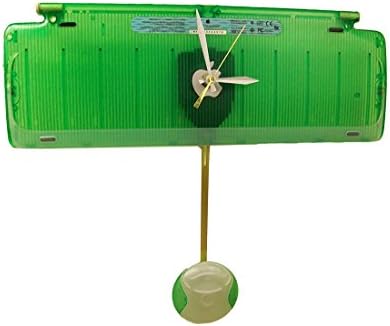 Lime Apple iMac Pendulum Clock from Recycled Keyboard.