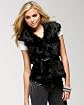Faux Fur Belted Vest Product Image