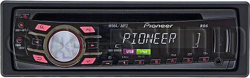 Pioneer DEH-3300UB CD Receiver with iPod Direct Control and USB Input