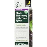 Gaia Herbs Black Elderberry Nighttime Syrup, 5.4 Ounce