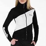Bench Womens Track Top Contrast Panel Black/White