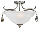 World Imports Lighting 4572-36 Azores 2-Light Semi-Flush Mount, Antique Pewter