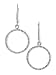 Sterling/Diamond Dangle Circle Earrings .20 TW SW-340