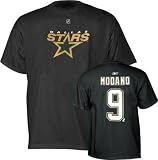 Mike Modano Dallas Stars Black Name and Number T-Shirt