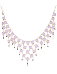 kate spade new york "Sparkle Dunes" Bib Necklace, 17"