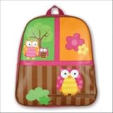 Stephen Joseph Go-Go Bags - OWL - Girl's Vinyl Backpack with adorbale OWL!