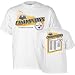 All Products : Pittsburgh Steelers Super Bowl 43 XLIII Champions Roster Adult T-shirt