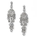 Rhinestone Dangle Chandelier Earrings for Prom, Bridesmaids & Weddings 1243