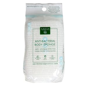 Earth Therapeutics Body Sponge, Anti-Bacterial, 1 each (Pack of 3)