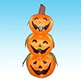 4 Foot Halloween Inflatable 3 Jack-O-Lanterns Yard Art Decoration