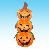 4 Foot Halloween Inflatable 3 Jack-O-Lanterns Yard Art Decoration
