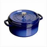 Staub 2.5 Quart Round Cocotte, Royal Blue