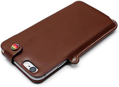 LIM's Premium Genuine Leather Edition Bar Type Pouch Case [Brown] for Apple iPhone 6 (4.7")