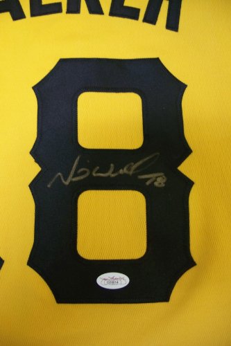 Neil Walker Autographed Pirates Gold Premier Majestic Jersey w/ JSA COA