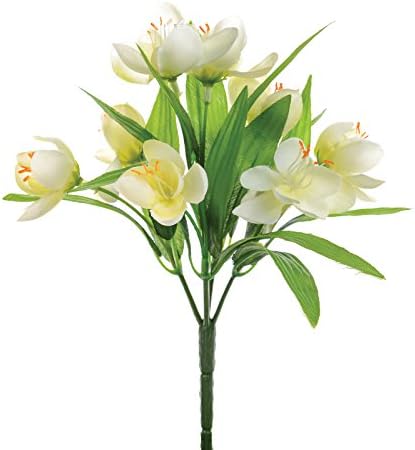 FloristrywarehouseArtificial Silk Crocus Cream White (9 inches high)
