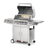 Enders 8030 Gasgrill Au�enk�che "Lincoln II" 3-flammig je 4.3 kW, inklusiv zusammen Infrarotgrill, Seitenbrenner und Grillspie�