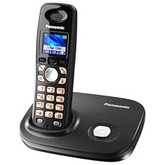 Panasonic KX-TG8011GT, strahlungsarmes DECT Schnurlostelefon mit Farbdisplay, titan-schwarz