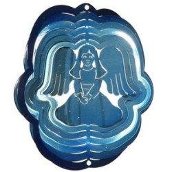 SunSationsTM Medium Angel Wind Spinner - Color: Blue/Blue