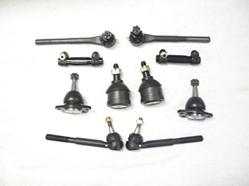 2 Inner Tie Rod Ends, 2 Outer Tie Rod Ends, 2 Adjusting Sleeves, 2 Lower Ball Joints, 2 Upper Ball Joints