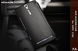 ソニー・エリクソン Xperia NX SO-02D docomo用レザーケース(ブラック）＋光沢液晶保護シート