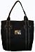 Guess Purse Handbag Tote Founders Tote Black Signature Print