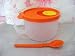 Tupperware Crystalwave Microwave Soup Mug Orange