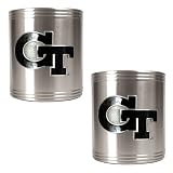 Georgia Tech Yellow Jackets 2pc Stainless Steel Can Holder Set NCAA College Athletics