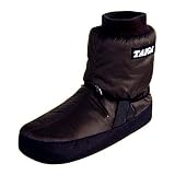 TAIGA Polar Booties - Men's & Women's Booties Footwarmers with Fleece Insulation, Black, MADE IN CANADA