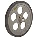 Shimpo FPM-RE1B Measuring Wheel, 12" Circumference, For Contact Linear Rate and Length Measurement with Rotary Pulse Generator
