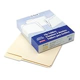 ESSELTE PENDAFLEX CORP. / Guide height manila folders, 1-ply, 2/5 cut, right tab, letter, 100/box / ESS75225RE / Sold as 1 Box / Mfr Part # 75225RE \*/ Guide height manila folders, 1-ply, 2/5 cut, rig
