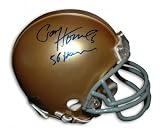 Paul Hornung Autographed/Hand Signed Notre Dame Mini Helmet with 5 and 56 Heisman Inscriptions