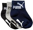 Puma Baby Boy Solid Gripper Socks- 3 Pack(Infant to Baby)